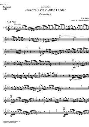 Jauchzet Gott in allen Landen BWV 51 exc.