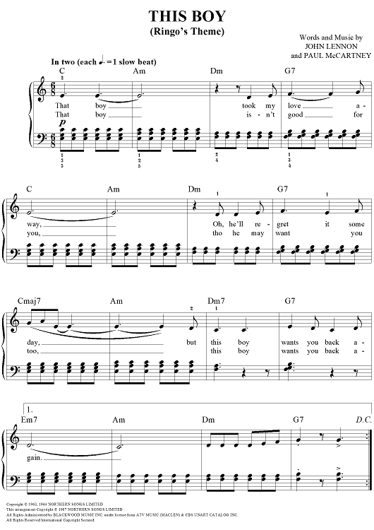 This Boy (Ringo's Theme)