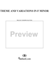 Theme and Variations in F Minor (HobXVII/6)