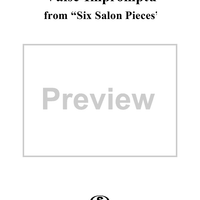 Six Salon Pieces, Op. 15, No. 6: Valse-Impromptu