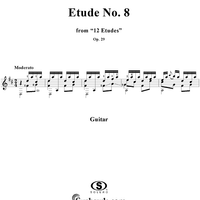 Twelve Etudes, Op. 29, No. 8: Moderato