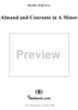 Almand and Courante in A Minor