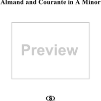 Almand and Courante in A Minor