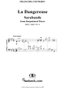 Harpsichord Pieces, Book 1, Suite 5, No.4:  La Dangereuse  sarabande
