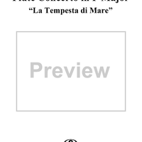 Flute Concerto in F Major, Op. 10, No. 1 ("La Tempesta di Mare") - Cello