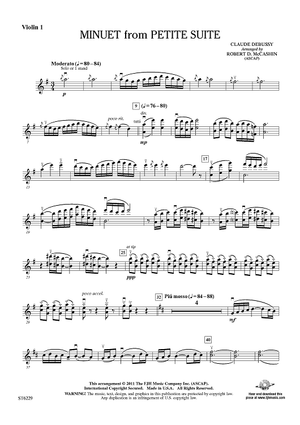 Minuet from Petite Suite - Violin 1