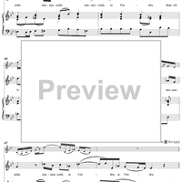 "Ich will nach dem Himmel zu", Aria, No. 3 from Cantata No. 146: "Wir müssen durch viel Trübsal" - Piano Score