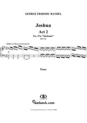 Joshua, Act 2, No. 27a: Sinfonia