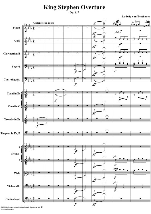 King Stephen Overture, Op. 117 - Full Score