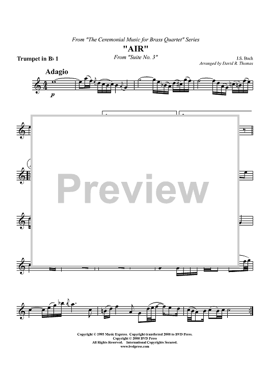 Air on the G String - Trumpet 1