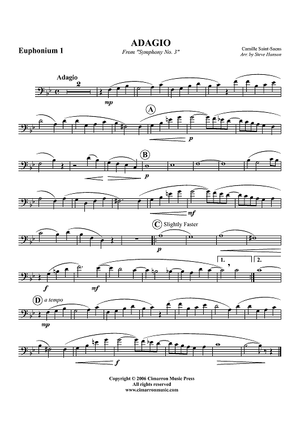 Adagio (from "Symphony No. 3") - Euphonium 1 BC/TC