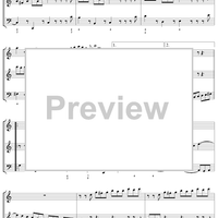 Trio Sonata in C major, movt. 4  - BWV1037 - Score