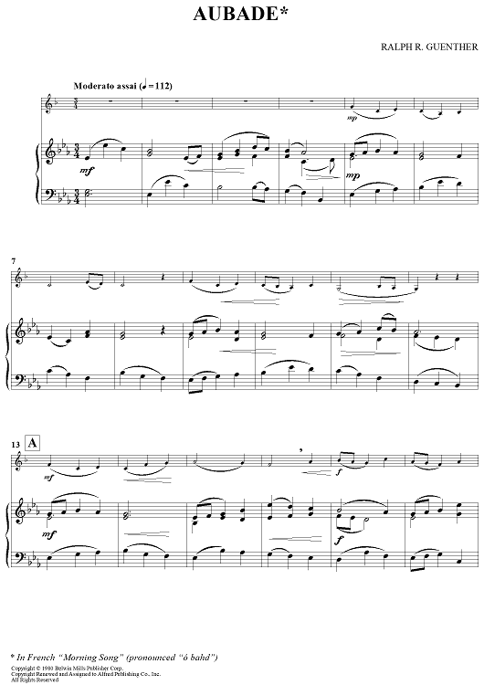 Aubade (Morning Song)