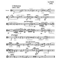 Sonata da camera No. 1 ... meditation and nocturnes - Score