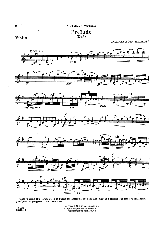Prelude in G Major Op. 32, No. 5