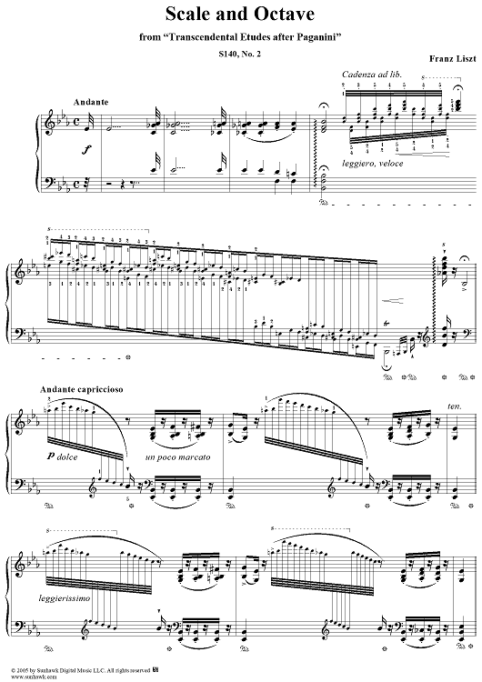 Paganini Etudes, No. 2: Scale and Octave