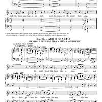 Messiah, no. 20: He shall feed His flock like a shepherd - Piano Score