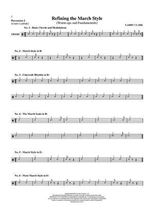 Refining the March Style (Warm-ups and Fundamentals) - Percussion 2