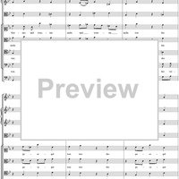 Arioso and Chorus from Cantata no. 22  ("Jesus nahm zu sich die Zwölfe") - Full Score