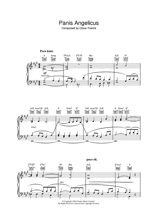 Panis Angelicus (O Lord Most Holy)