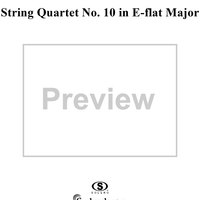 String Quartet No. 10 in E-flat Major, Op. posth. 125, No. 1 - Score