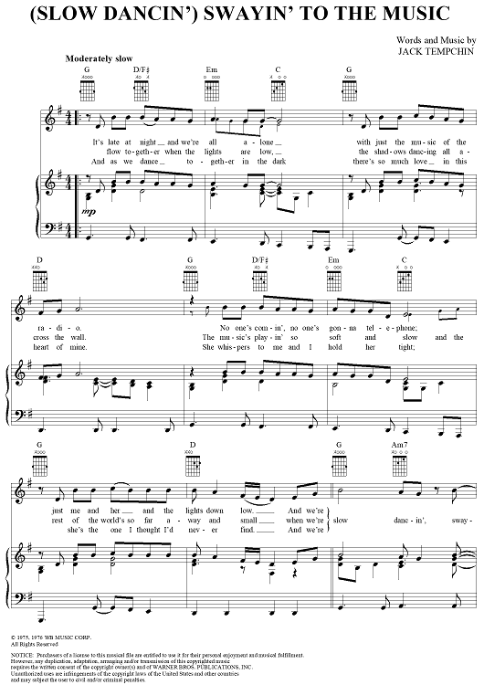 (Slow Dancin') Swayin' to the Music