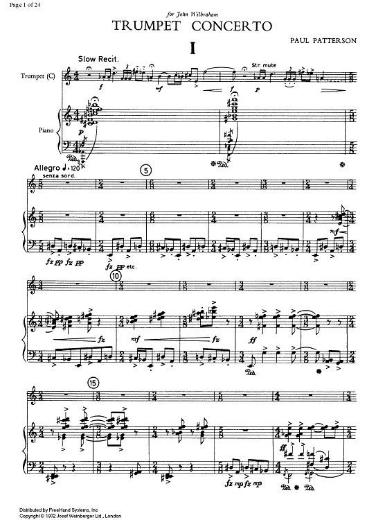 Trumpet Concerto - Score