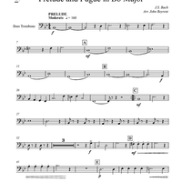 Prelude and Fugue in B-flat Major - Bass Trombone