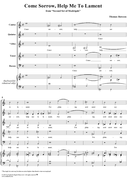 Come, Sorrow, Help Me to Lament