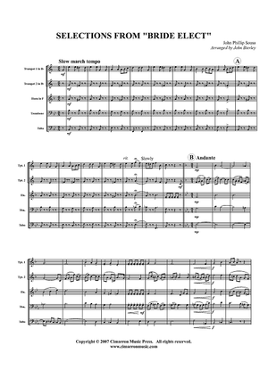 Selections from "Bride Elect" - Score
