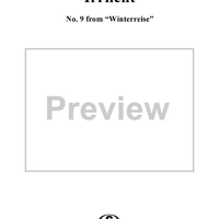 Winterreise (Song Cycle), Op.89, No. 09 - Irrlicht, D911 - No. 9 from "Winterreise"  Op.89