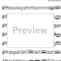 Three Part Sinfonia No.10 BWV 796 G Major - E-flat Baritone Saxophone