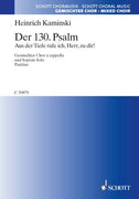 Der 130. Psalm - Choral Score