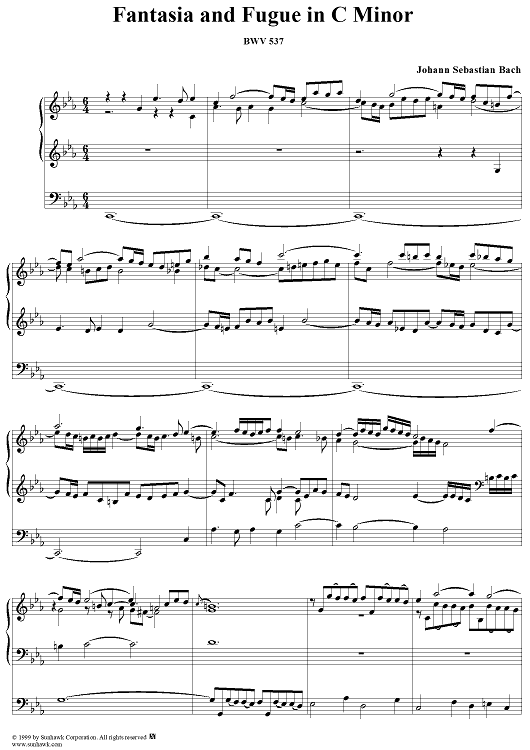 Fantasia and Fugue in C Minor, BWV537