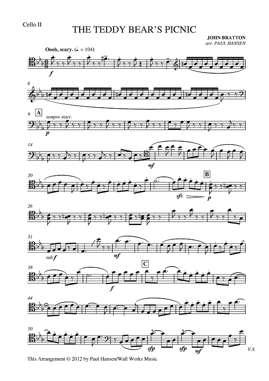 The Teddy Bears' Picnic - Cello 2