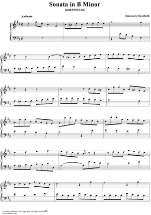 Sonata in B minor, K408