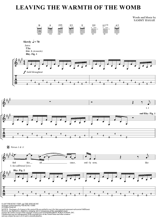 Leaving the Warmth of the Womb