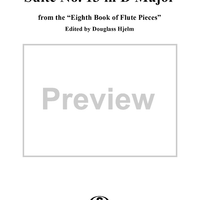 Suite No. 13 in D Major - Piano Score