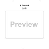 String Octet, Op. 20, Movement 3 - Score