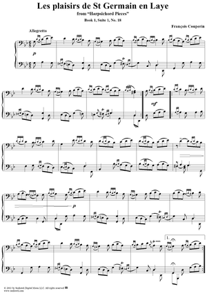 Harpsichord Pieces, Book 1, Suite 1, No. 18: Les Plaisirs de Saint-Germain-en-Laye