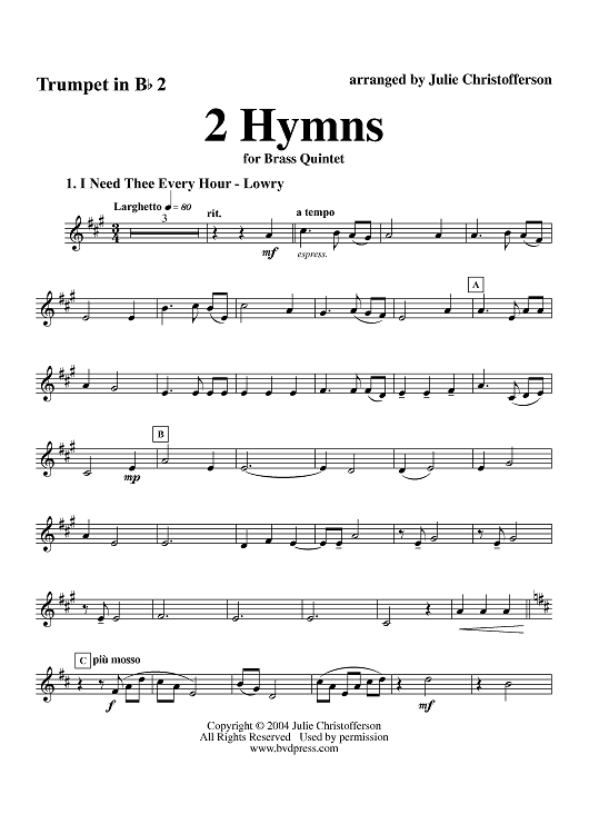 2 Hymns - Trumpet 2