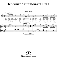 An die Hoffnung: "Ich würd' auf meinem Pfad", K340c (K390)