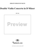 Double Violin Concerto - Score
