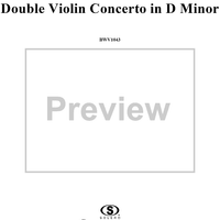 Double Violin Concerto - Score