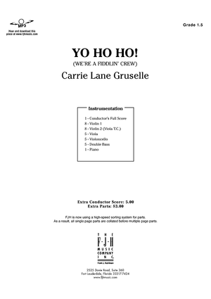 Yo Ho Ho! (We're a Fiddlin' Crew) - Score Cover