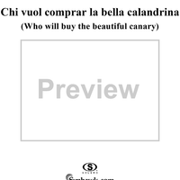 Chi vuol comprar la bella calandrina  (Who Will Buy the Beautiful Canary)