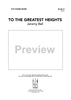To the Greatest Heights - Score