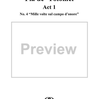 Pia de' Tolomei, Act 1, No. 4: Scena e Cavatina - "Mille volte sul campo d'onore" - Score